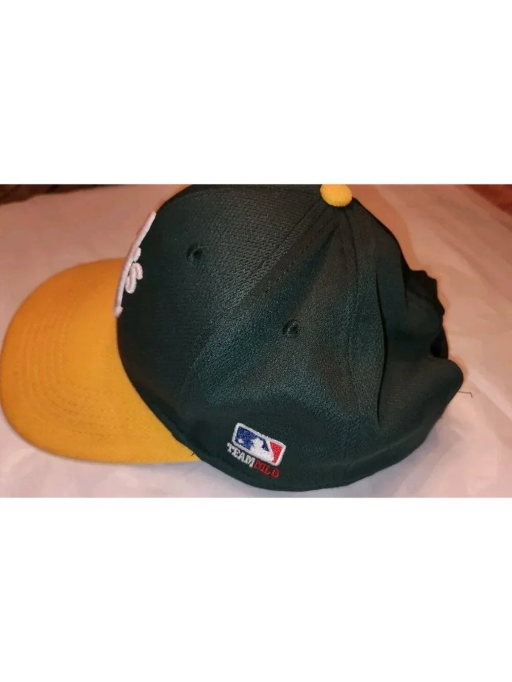 Oakland A's Youth Green and Yellow Adjustable Baseball Hat By OC Sports
